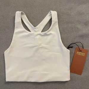 SOLD - NWT White Girlfriend Collective Longline Sportsbra